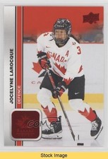 2023 Team Canada Juniors Women's WC Red Foil Jocelyne Larocque #44 READ z6b