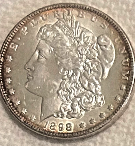 1898 P Morgan beautiful BU full of luster free shipping Sigma tested authentic+