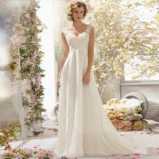 Abiti da sposa linea A pizzo boho schiena trasparente spiaggia chiffon abiti da sposa taglie forti