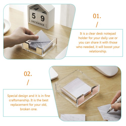 3 Pieces Note Box Pen Holder Office Pad Paper Clip Memo for Desk - 第 12/12 張圖片