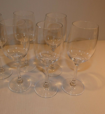 Rona Crystal Set 5 Clear Stem Wine Glasses