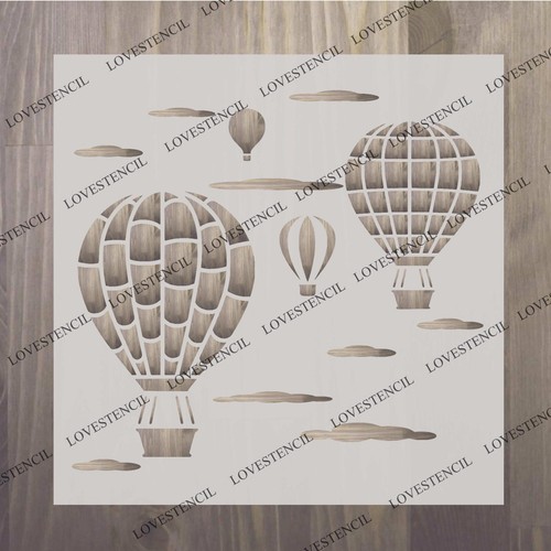 Craft stencils Hot Air Ballons ,fabric,glass,furniture,wall art - Picture 16 of 24
