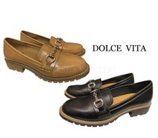 NEW WOMEN'S DOLCE VITA SLIP ON LOAFER SHOE BUCKLE DETAIL MEMORY FOAM VARIETY