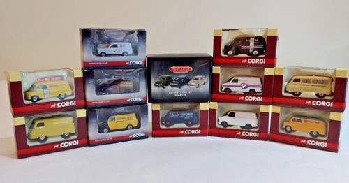 Vintage Corgi Trackside 1:76 Die-Cast Vehicles- Bedford;Ford Transit;Morris+More