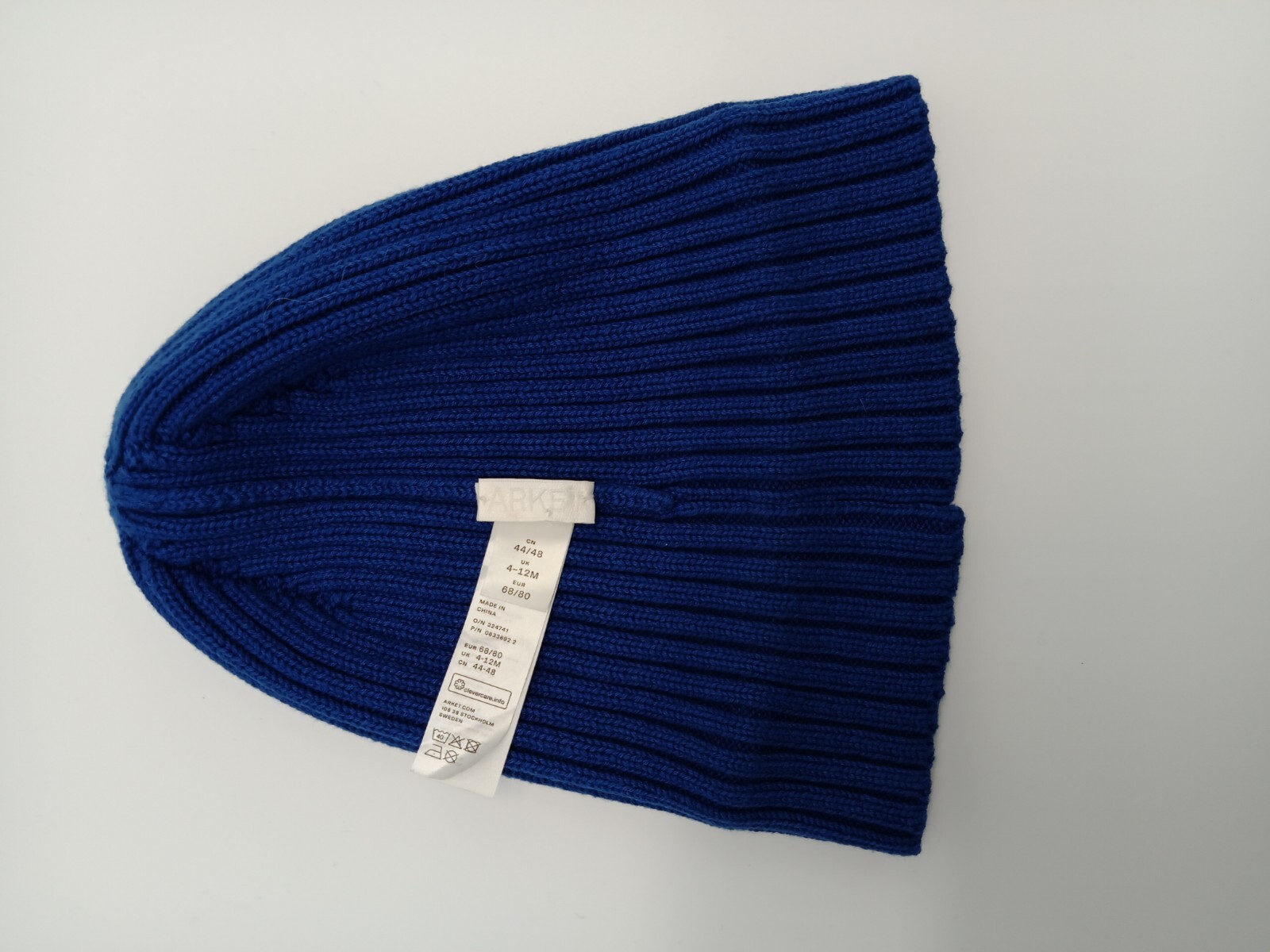 ARKET Blue Beanie Hat UK Size 412M eBay