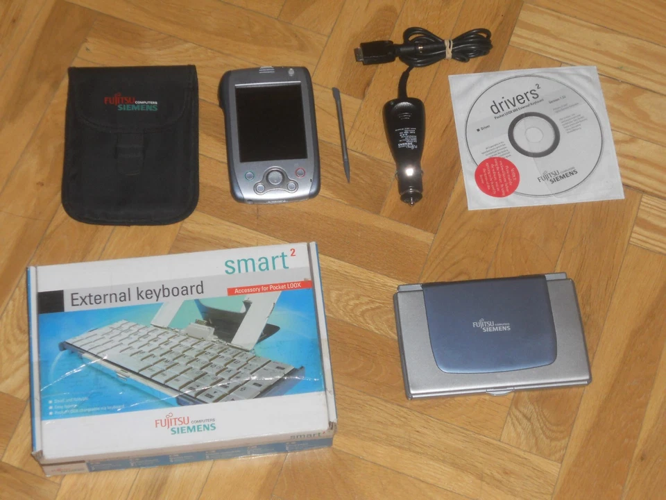 PDA FUJITSU SIEMENS POCKET LOOX 600+EXTENSIBLE KEYBOARD+CASE. PERFECT CONDITION. - Bild 2 von 4