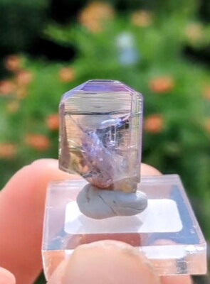 Now 15% OFF!!!  3.52 Gram Unheated Purple And Gold Tanzanite Crystal Pleochroism