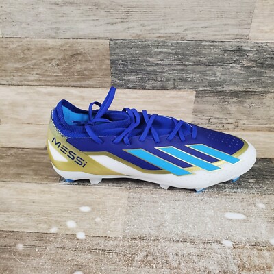 Adidas X Crazyfast League Messi Men Shoes Sz 12 Blue White Lace-Up Soccer Cleats