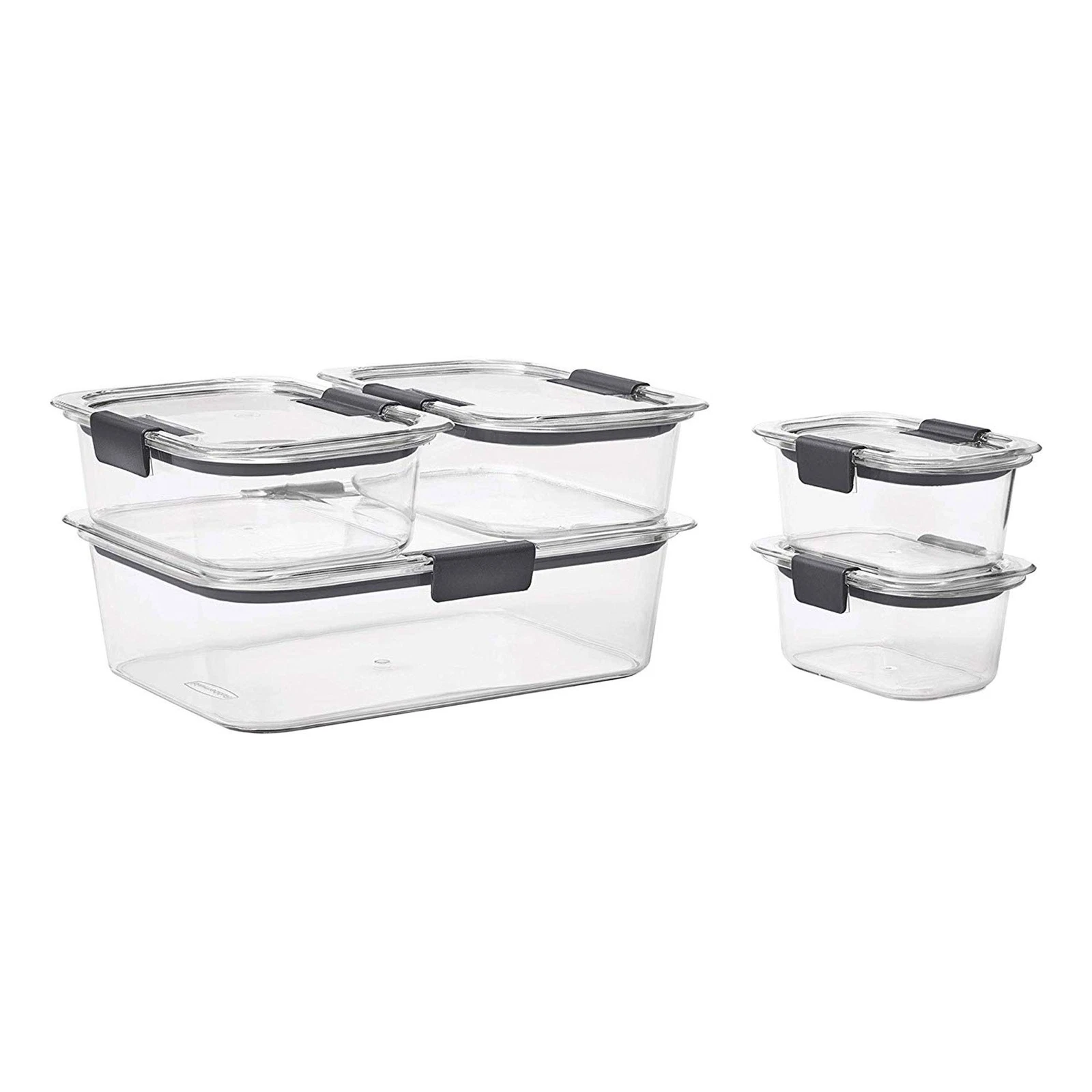 Rubbermaid Brilliance Set of 10 Clear Food Storage Containers with Lids
Opens in a new window or tab