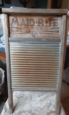 Vintage Maid-Rite Wash Board Columbus Washboard Co. | eBay