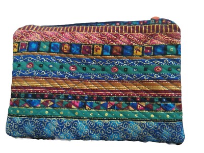 Clutch Cosmetic Bag Handbag Or Zipper Bag Handmade In Missouri