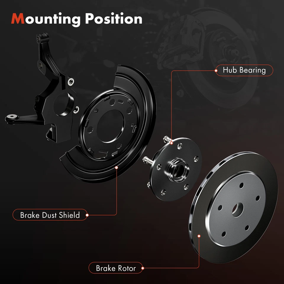 2x Protector antipolvo freno trasero izquierdo y derecho para Volkswagen Jetta Golf Beetle Audi TT Foto 2 de 4