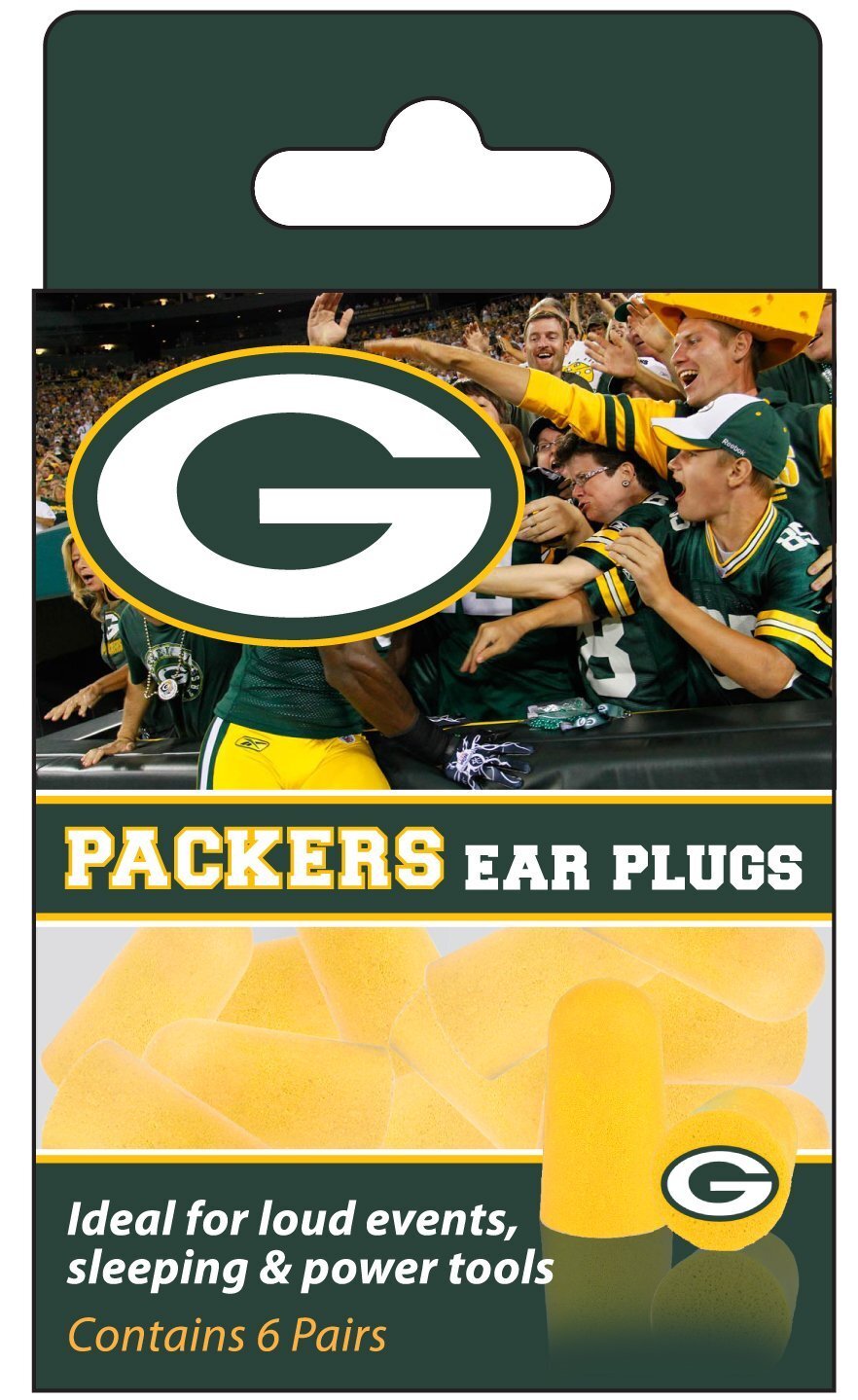 Беруши Green Bay Packers 6 пар 1990₽