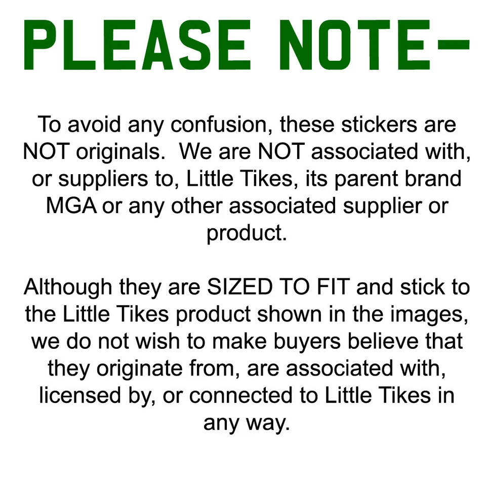 Replacement STICKERS to fit Little Tikes COZY COUPE II POLICE cop ride on car - Image 4 of 4