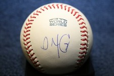 ALEX CORA AUTOGRAPHED 2018 WORLD SERIES BASEBALL BOSTON RED SOX`