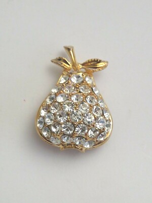  EISENBERG ICE SIGNED GOLD PEAR BROOCH