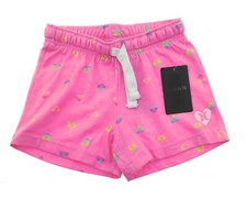 Hurley Girl's Casual Shorts Elastic Waist Drawstring Pull On Color Pink Size S