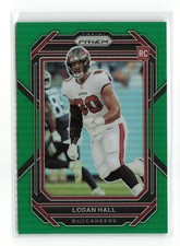 LOGAN HALL #381 RC 2022 PANINI PRIZM BUCCANEERS GREEN