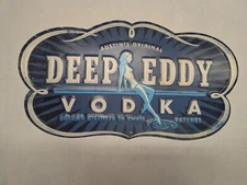 Vintage Original Deep Eddy Vodka Tin Sign 
