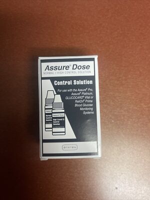 Assure Dose Control Solution (Normal and High). Expire 10/05/2022
