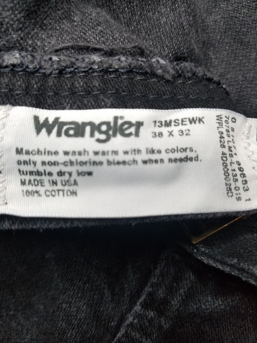 に Vintage Wrangler Black Label USA Cowboy Cut Silver Edition Black