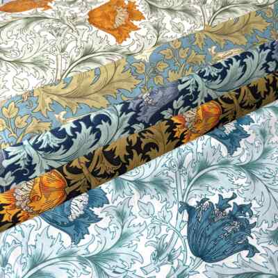 Baumwollstoff Morris Textiles Vintage Blumenmuster Zum Nähen Von Tuch Und Tasche