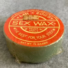 Vintage 1985 Original Dr. Zog's Sex Wax Surf Board Wax Green Teal NOS *Read*