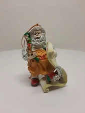 Vintage Cheryl Ann Magical List Toy Shop  Santa Ornament  Xmas Holiday Tree D22