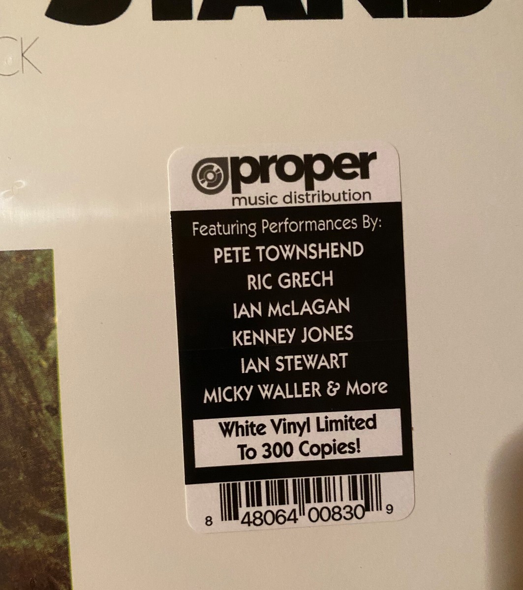 Ron Wood & Ronnie Lane Mahoney's Last Stand LP Rolling Stones