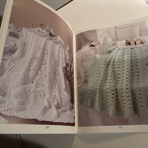 Häkel Andenken Baby Afghanen perfekt für Taufe Muster Freizeit Kunst - Bild 5 von 6
