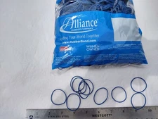 Alliance Rubber Blue Advantage Bands 2" x 3/64" #46 1 LB Bag Green Onion/Produce