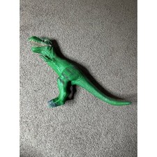 Toys R Us 13" Dinosaur Tyrannosaurus Rex Rubber Figure 2011 T-Rex Green
