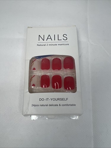 Bundle Of 12 Packs Press-On Full Cover False Nails Tips - Imagen 9 de 13
