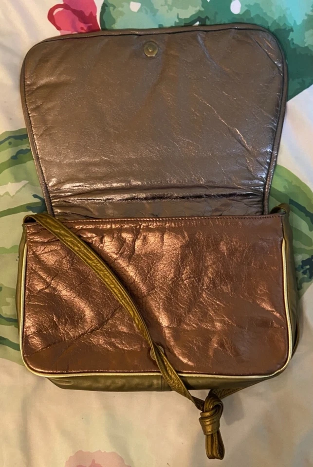 Cartera/cartera grande Paul Joseph vintage de cuero genuino con estampado de animales Foto 2 de 4