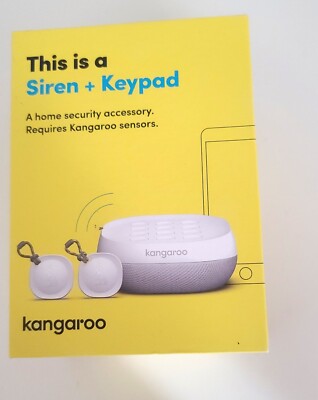 Kangaroo A0003 Siren and Keypad Home Security Accessory (White)