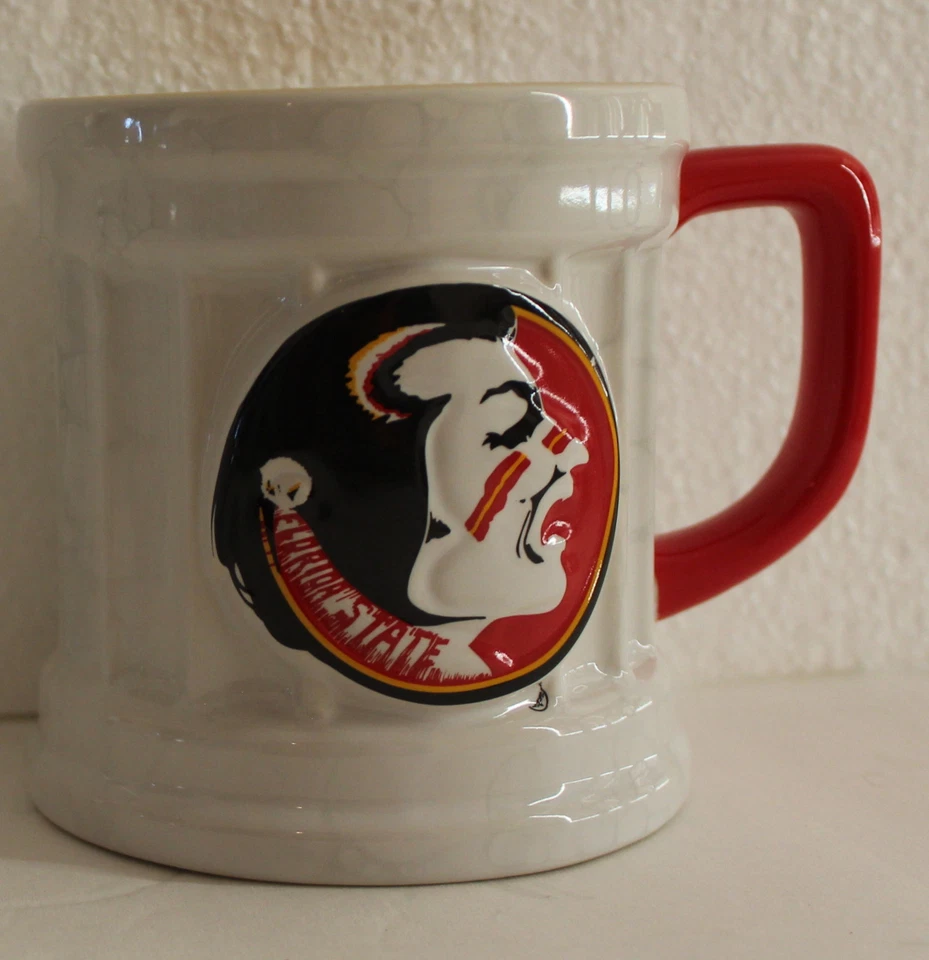 塞米诺尔咖啡杯佛罗里达州立大学雕刻吉祥物NCAA 14盎司 — 第 4/4 张图片