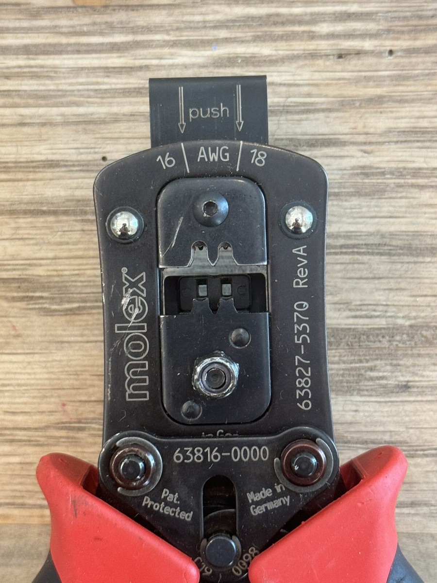 Molex 63827-5370 16-18 AWG Hand Crimp Tool Great Shape | eBay