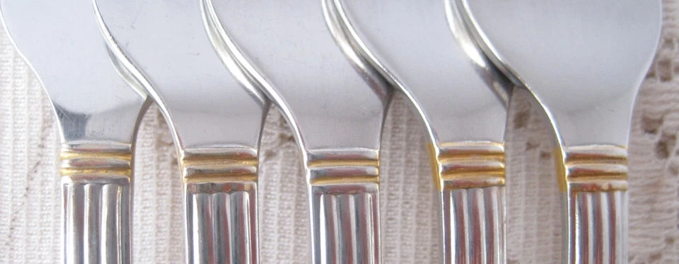 CUTIPOL Portugal Acero Inoxidable ATHENA GOLD Acento Lote Paquete Foto 3 de 4