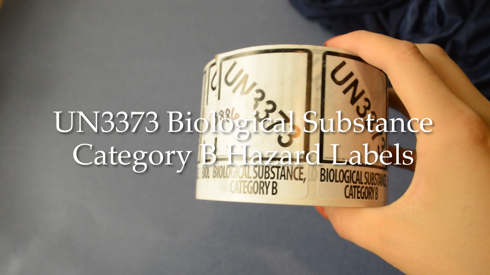 UN3373 BIOLOGICAL SUBSTANCE, CATEGORY B Labels 2" x 2.75" Inches