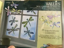 Wallies Wallpaper Cutouts 25 Dragonflies #12952 Pre-Pasted Wallpaper decoupage