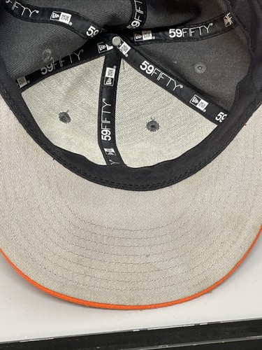 Cincinnati Bengals Hat New Era 59Fifty Gray Fitted Cap Size 7 -1/4 NFL Football - Picture 13 of 13