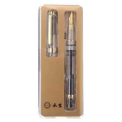Gold Wing Sung 698 Transparent Piston Fountain Pen 0.5mm