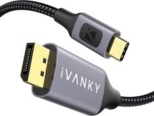 IVANKY USB C-auf-DisplayPort-Kabel 2M 4K@60Hz...