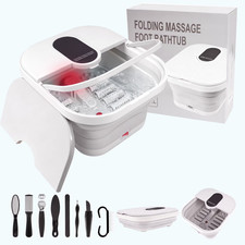 Foot Spa Massager Foot Bath Soak Tub with Heat Bubble Massage Beads
