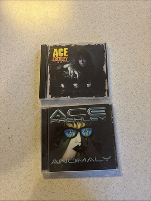 #ad ACE FREHLEY of KISS 2 CD lot Trouble Walkin Anomaly Discs VG $11.99