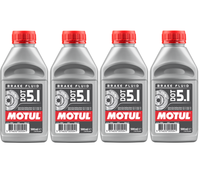 Motul DOT 5.1 BremsflüSsigkeit 4X500 Ml Brake Fluid Vollsynthetisch ABS