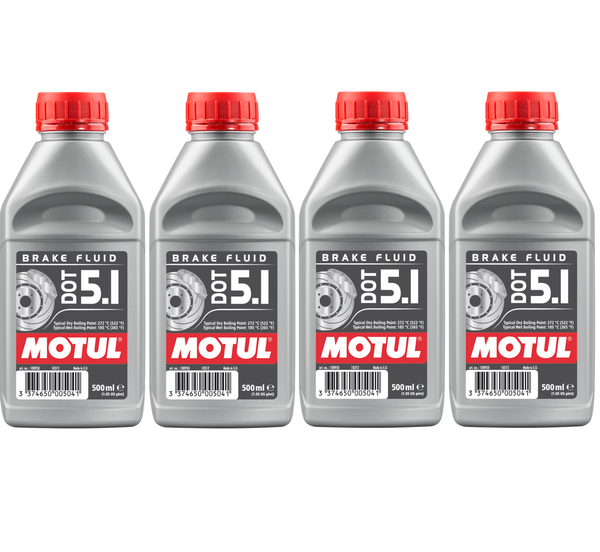 Motul DOT 5.1 BremsflüSsigkeit 4X500 Ml Brake Fluid Vollsynthetisch ABS-image