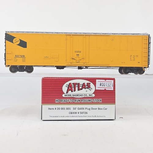 Atlas 20001801 HO C&NW #50726 50' GARX puerta enchufable vagón de carga letras personalizadas eliminadas | Condition: Used