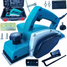 Raboteuse Électrique 1800W 82Mm 0-3Mm Bois Rabot Manuel Malette 16000Rpm