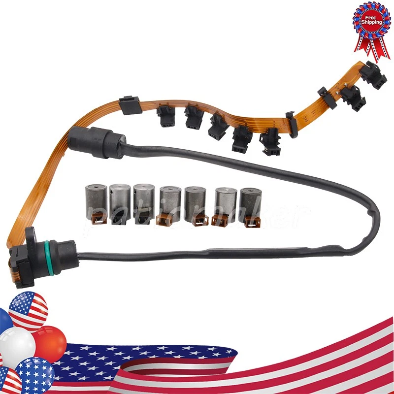 Transmission Master Solenoid Kit Set W/ Wire Harness 01M O1M FOR 95-04 VW JETTA Foto 2 de 4